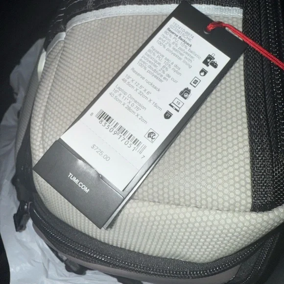 Tumi Alpha Bravo Reserve unisex Backpack Chalk - Picture 7 of 9